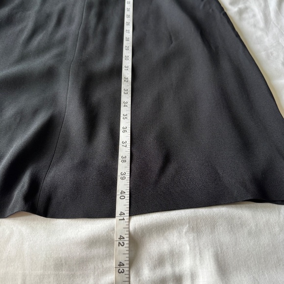 Hugo Boss 1/2 Sleeve Women's Cocktail Shift Midi Dress Black Size 12 Lined Zip - Picture 14 of 16